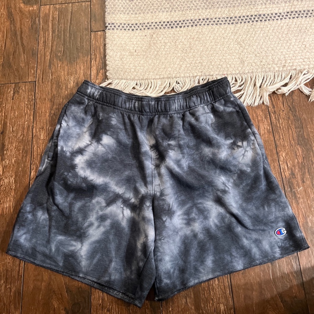 Champions tie die knit shorts